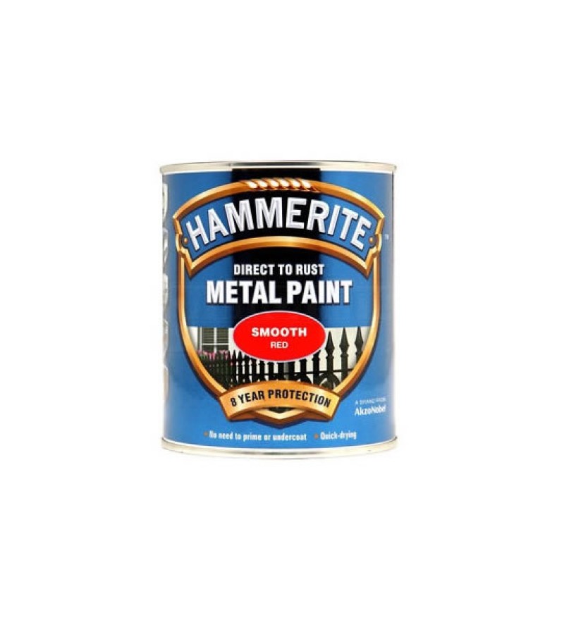 Hammerite Metal Paint 750ml Smooth Red - Tony Almond